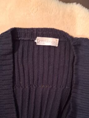 Versace  Dark Navy Ribbed Cardigan